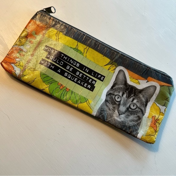 Most Things in Life Would Be Better With a Squeaker Change Purse Cat Pouch - Picture 5 of 7